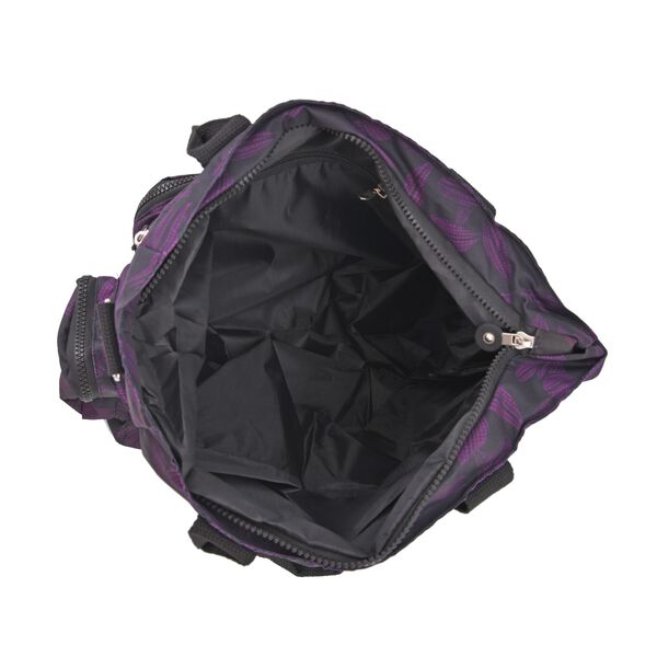 Umh&auml;ngetasche, schwarz Blattmuster image number 5