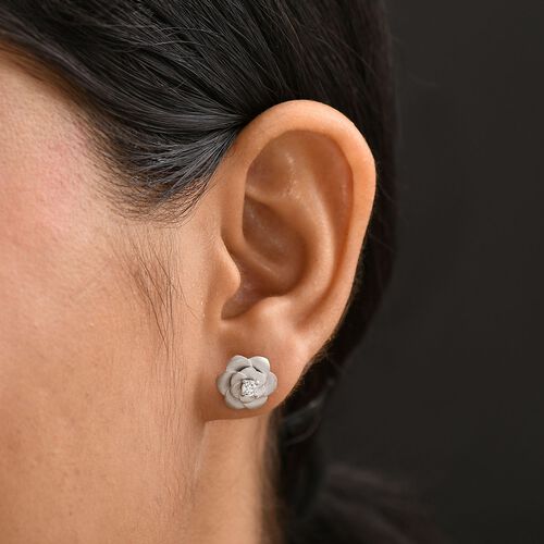 Lab Grown Diamant SI Ohrringe 925 Silber rhodiniert ca. 0.20 ct image number 3
