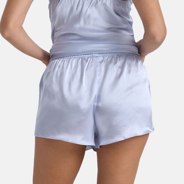 LA MAREY Seidenshorts aus Maulbeerseide, Blau, S image number 2