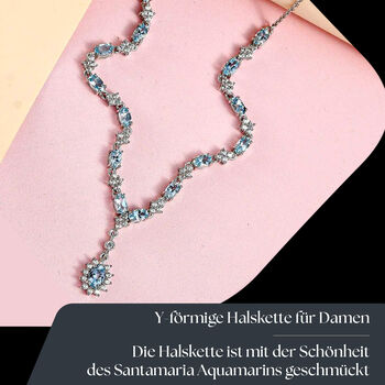 Santamaria Aquamarin Collier, ca. 45 cm, ca. 4,64 ct