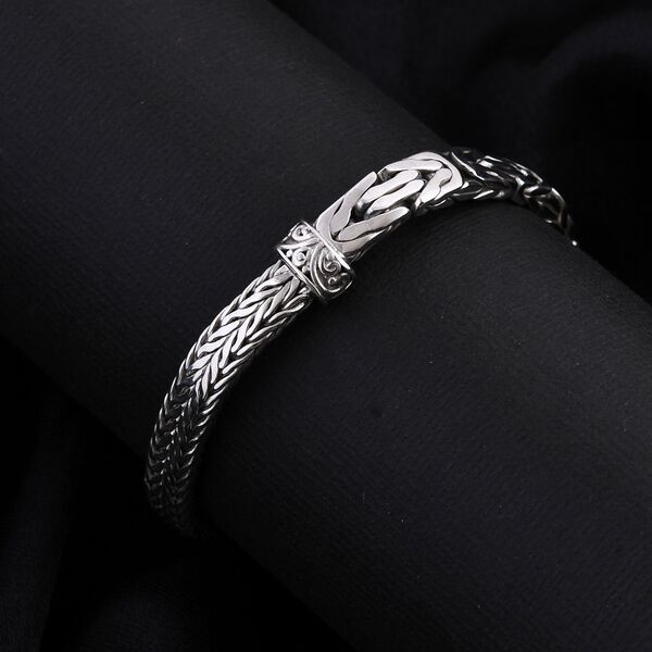 Royal Bali Kollektion - Halb und halb Tulang Naga und Borobudur Armband 19 cm image number 1