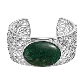 Gr&uuml;ner Aventurin-Armreif, 19cm - 63,26 ct.