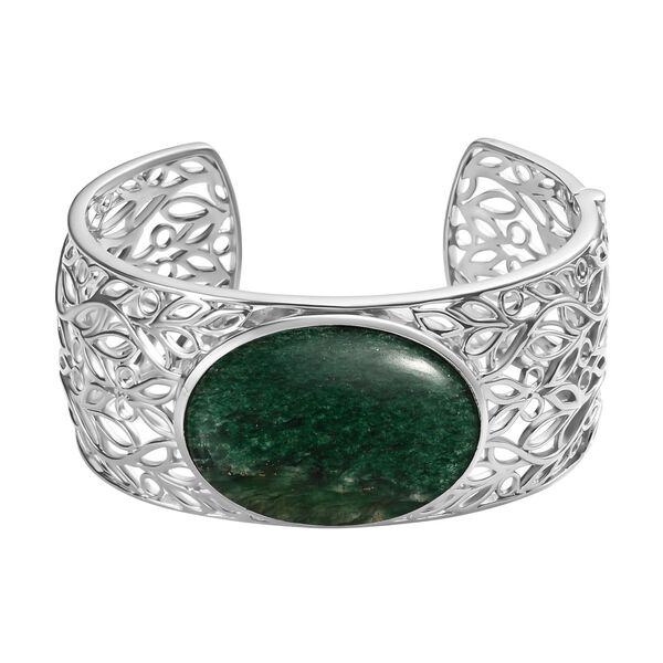 Gr&uuml;ner Aventurin-Armreif, 19cm - 63,26 ct.