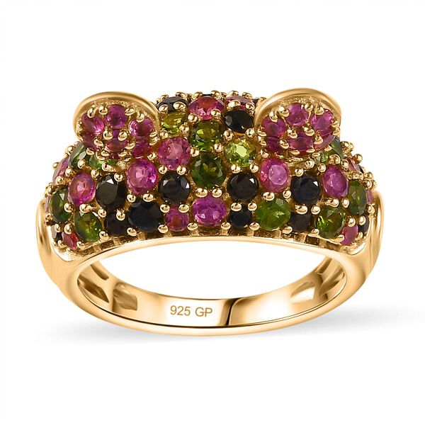 GP Italian Garden Kollektion- Rhodolith Granat, schwarzer Spinell, Chromdiopsid und blauer Saphir - 4,27 ct. image number 4