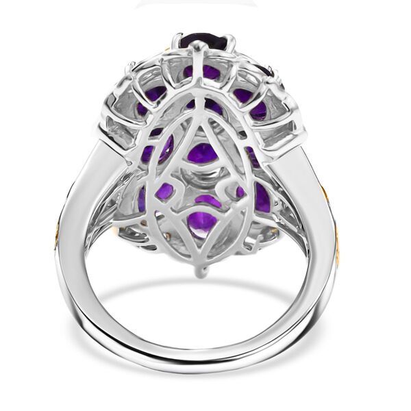 Afrikanischer Amethyst Ring Messing (Größe 18.00) ca. 4,70 ct image number 6
