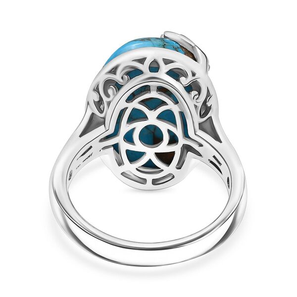 Kastanie Sole Türkis Ring Messing (Größe 17.00) ca. 11,35 ct image number 5