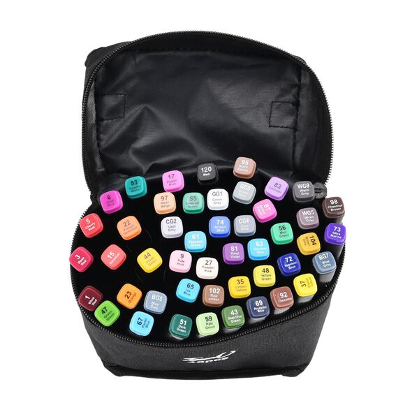 48er-Set Dual-Marker mit Aufbewahrungstasche, 14x10,5x16cm image number 6