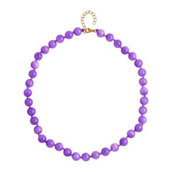 Lila Quarzit Halskette - 45cm