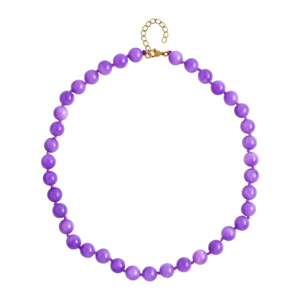 Lila Quarzit Halskette - 45cm image number 0