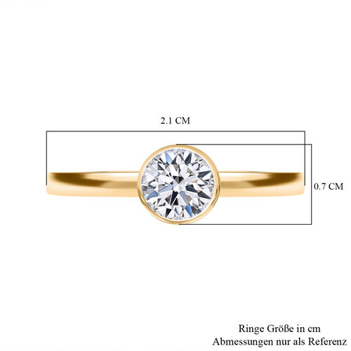 LUXURIANT DIAMOND- IGI zertifizierter SI-GH Labor Diamant Ring in 585 Gelbgold - 0,50 ct. image number 9