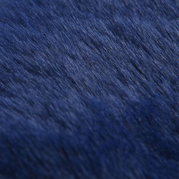 Superweicher Kunstfell Schal, 65x18 cm, Blau image number 3