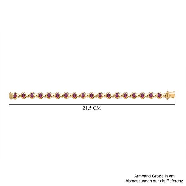 Afrikanisches Rubin und Zirkon Armband image number 5