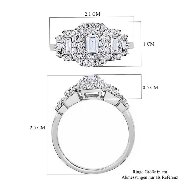 LUXURIANT SGL zertifizierter VS-EF Labor Diamant Ring - 1 ct. image number 6