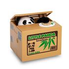 Münzstehlende Panda Spardose, Größe 12x10x9 cm, 2xAA (Batterien nicht inkl.)
