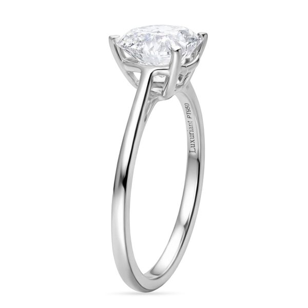 LUXURIANT IGI zertifizierter VS-EF Labor Diamant Ring in 950 Platin - 3 ct. image number 5