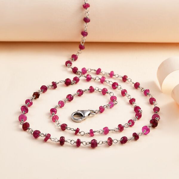 Blush afrikanische Rubin-Halskette image number 2