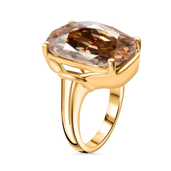 J Francis gefertigt mit SWAROVSKI- Goldener Schatten-Swarovski-Kristall-Ring image number 5