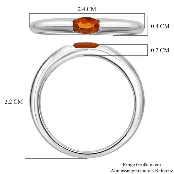 D'Joy AA Feueropal Ring 925 Silber rhodiniert (Gr&ouml;&szlig;e 18.00) ca. 0,15 ct image number 6