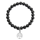 Flexibles Schungit-Armband, ca. 17-19 cm, ca. 92.00 ct