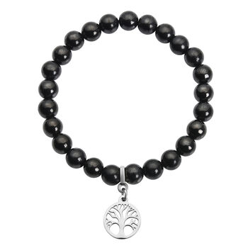 Flexibles Schungit-Armband, ca. 17-19 cm, ca. 92.00 ct