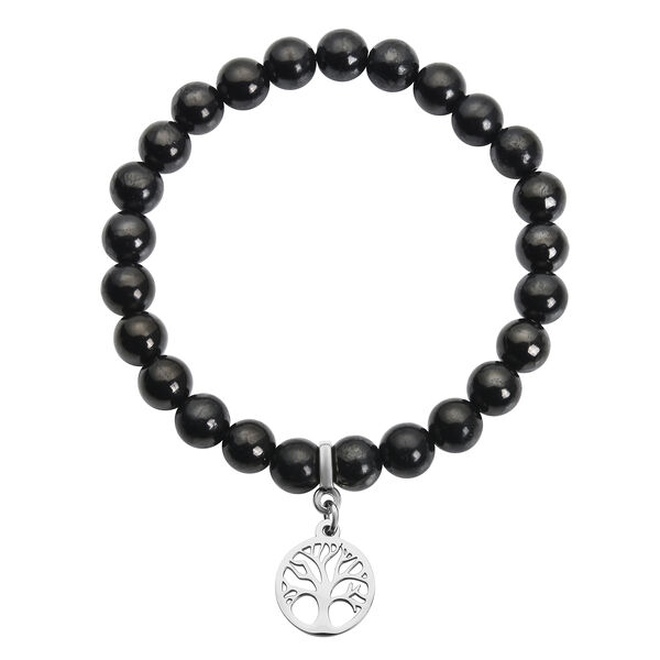 Flexibles Schungit-Armband, ca. 17-19 cm, ca. 92.00 ct