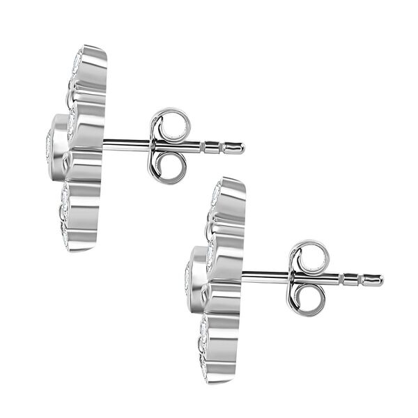 Moissanit Schneeflocken Ohrringe - 0,57 ct. image number 5