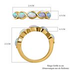 Natürlicher, äthiopischer Opal-Ring, 925 Silber vergoldet  ca. 0,73 ct image number 6