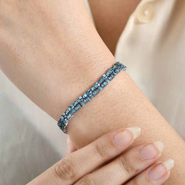 LUXURIANT SI-GH Labor blaues Diamant 19cm Armband - 4,94 ct. image number 2