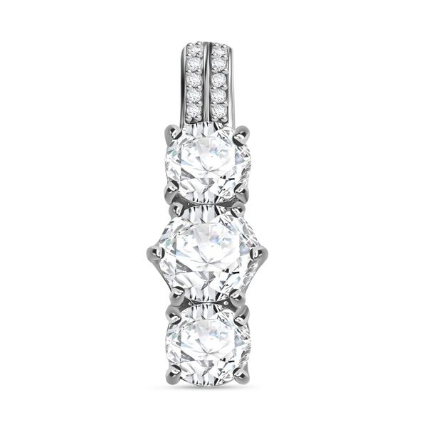 Moissanit Schmuckset, 925 Silber rhodiniert - 7,43 ct. image number 7