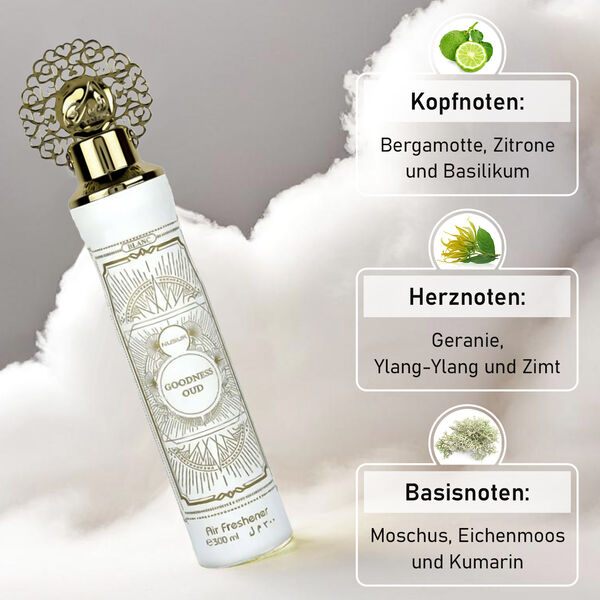 NUSUK Raumspray Goodness Oud wei&szlig;, 300 ml image number 1
