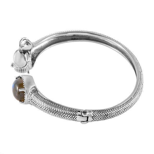 Labradorit Armreif 20 cm Edelstahl ca. 7,25 ct image number 3