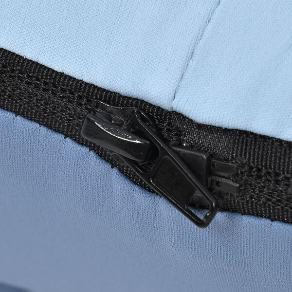 Memory Schaum Sitzkissen mit kühlendem Bezug und ergonomischem Design, 50×46×15cm, Blau image number 4