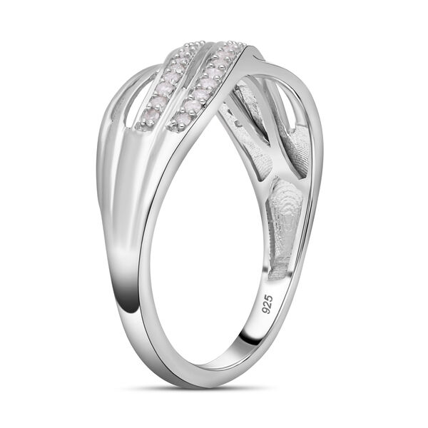 Weißer Diamant Ring, 925 Silber platiniert (Größe 21.00) ca. 0.20 ct image number 4