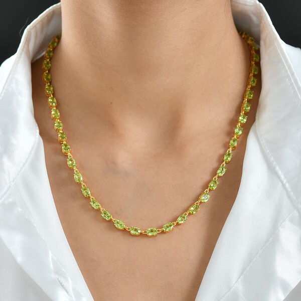 EverTrue Peridot 45cm Halskette - 22,64 ct. image number 3