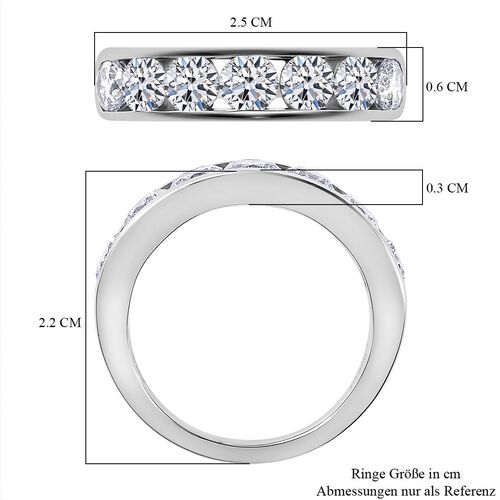 LUXURIANT DIAMOND- SGL zertifizierter VS-EF Labor Diamant Ring in 950 Platin - 2 ct. image number 6