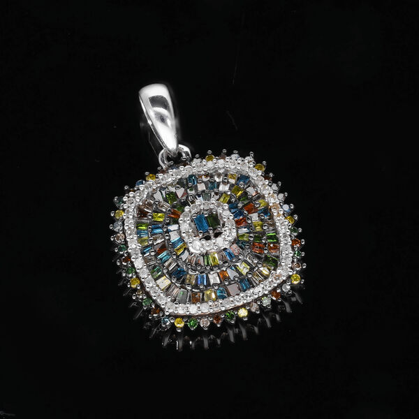 Mehrfarbiger Diamant-Anhänger - 1 ct. image number 2