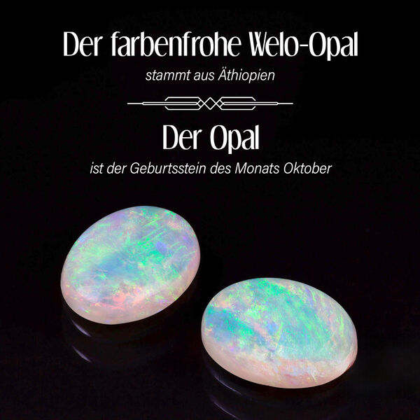 AA Natürlicher, äthiopischer Welo Opal Armband, ca. 18 cm, 925 Silber rhodiniert, ca. 17.82 ct image number 3