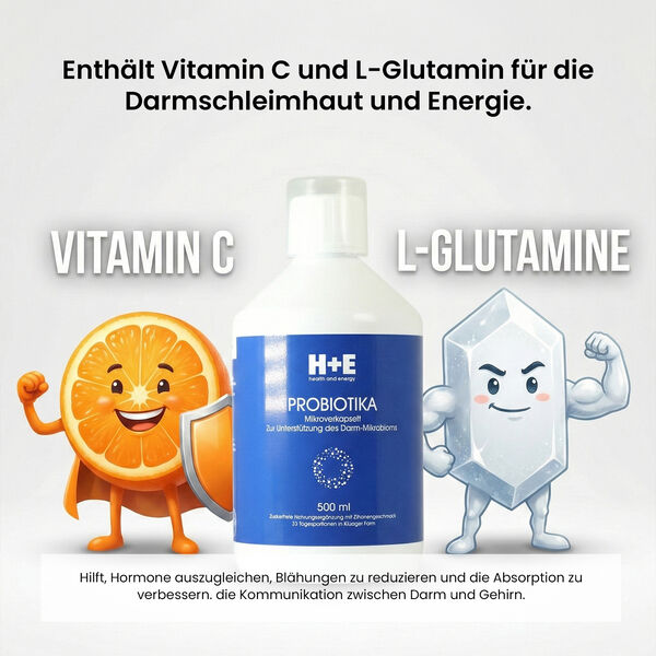 H+E patentierte mikroverkapselte Probiotika 500ml image number 4