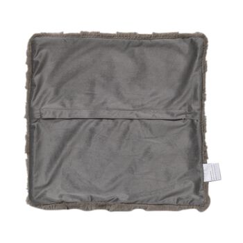 2-tlg. Zierkissenbez&uuml;ge, 60x60 cm und 45x45 cm, kaffeebraun