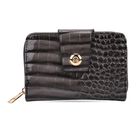" life-style:Color:Dark Grey Size/Profile: PU Wallet with RFID Wall (exterior):PU Lining (Interior):Polyester; Pockets (exterior):Zipper -1; Pockets (interior):card solt-6, currency divider-2 Size:14.5*9.5cm "