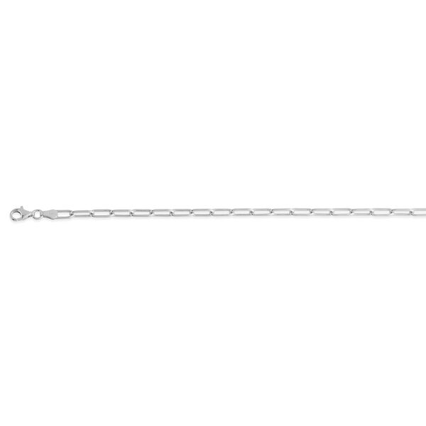 Italienisches Büroklammer Armband, ca. 20 cm, 925 Silber image number 0