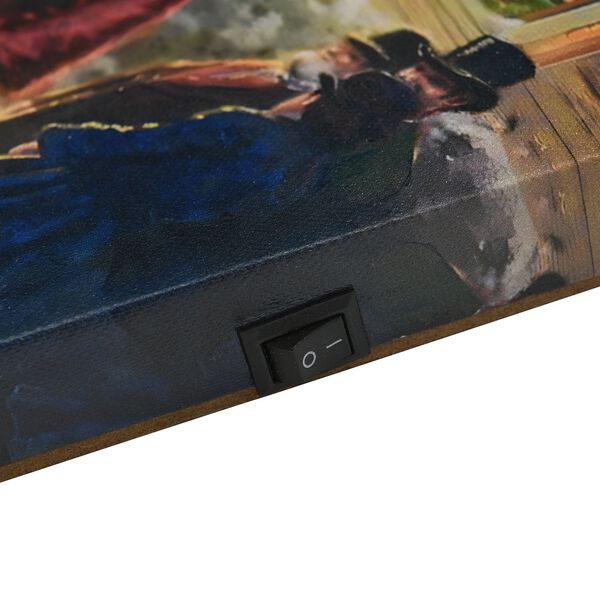 Winterabend im Lichterglanz - Leinwandbild mit LED-Beleuchtung, 30x40x1,8 cm image number 3