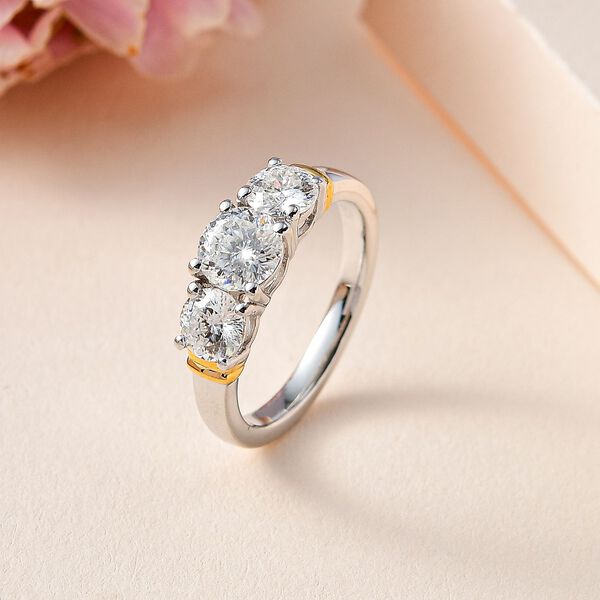 Moissanit Ring - 1,65 ct. image number 2