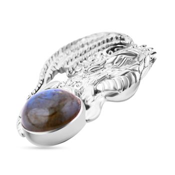 Labradorit Anh&auml;nger 925 Silber ca. 7,29 ct.
