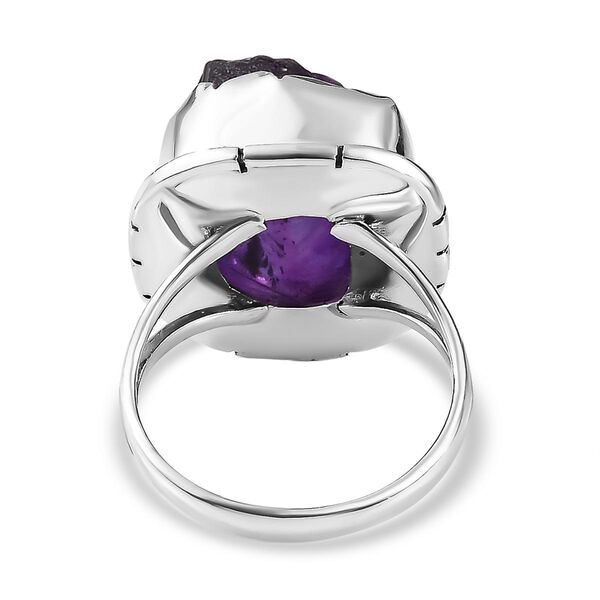 Afrikanischer Amethyst-Ring, 925 Silber  ca. 16,20 ct image number 6
