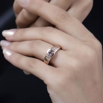 AA Maroppino Morganit Ring 925 Silber 750 Ros&eacute;gold Vermeil (Gr&ouml;&szlig;e 20.00) ca. 0.53 ct