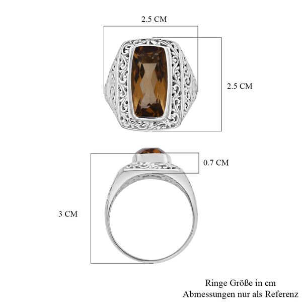 Royal bali - Citrin Ring, 925 Silber (Gr&ouml;&szlig;e 16.00) ca. 7.93 ct image number 5