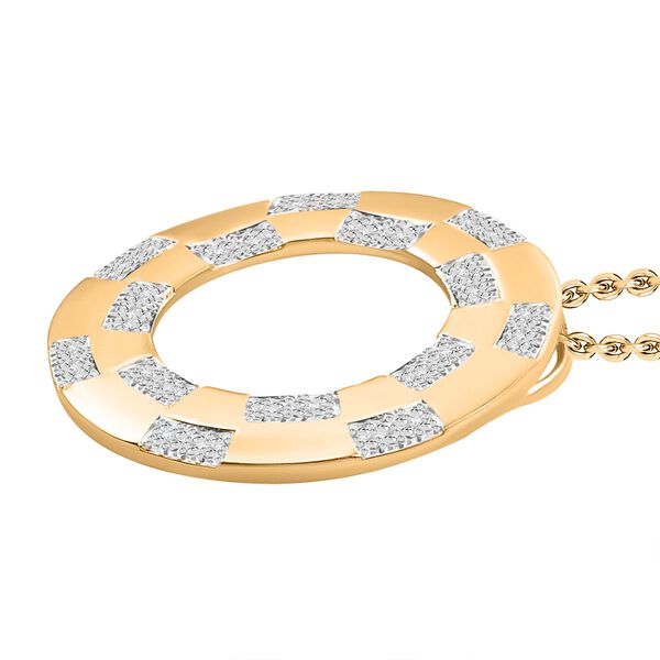 Weißes Diamant-Schmuckset, Goldton - 0,11 ct. image number 7