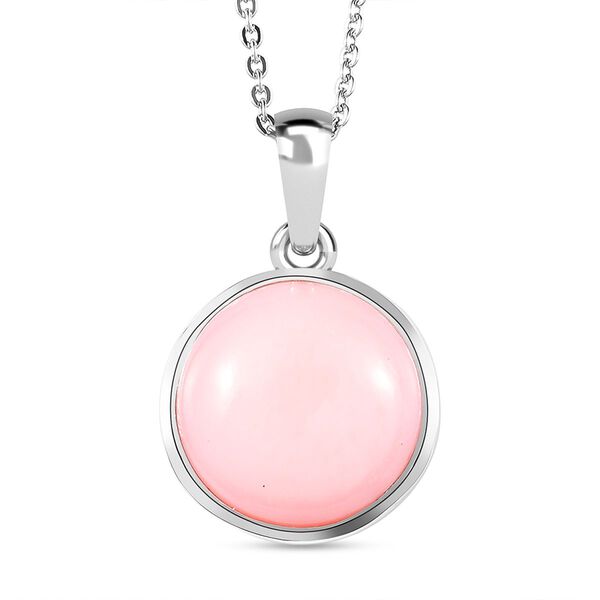 Nat&uuml;rlicher, peruanischer Rosa-Opal-Anh&auml;nger mit Kette - 5,70 ct. image number 0