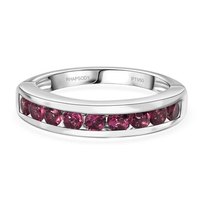 Rhapsody AAAA Rubellit Ring 950 Platin (Gr&ouml;&szlig;e 18.00) ca. 1,44 ct